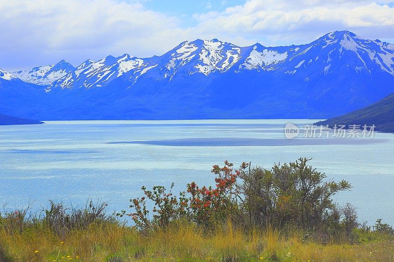 阿根廷湖，巴塔哥尼亚安第斯山脉景观，El Calafate，阿根廷